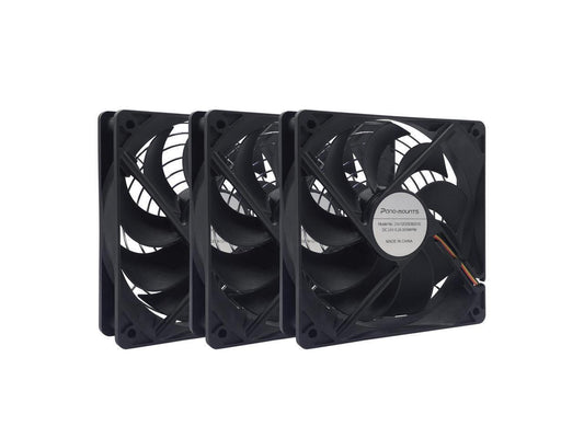 3-Pack 120mm 24V DC High Airflow Computer PC Case Fan 120x120x25mm 3Pin 4.72inch