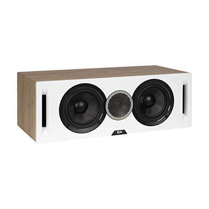 ELAC Debut Reference DCR52 2-Way Center Channel Speaker DCR52-W (White/Oak)