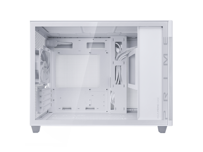 ASUS Prime AP201 White MicroATX Tempered Glass Edition Supports Graphics Cards