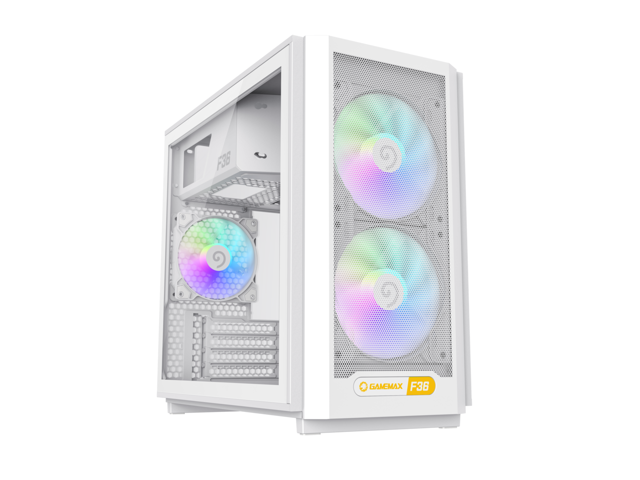 GAMEMAX F36 WH Micro-ATX Gaming Case-White