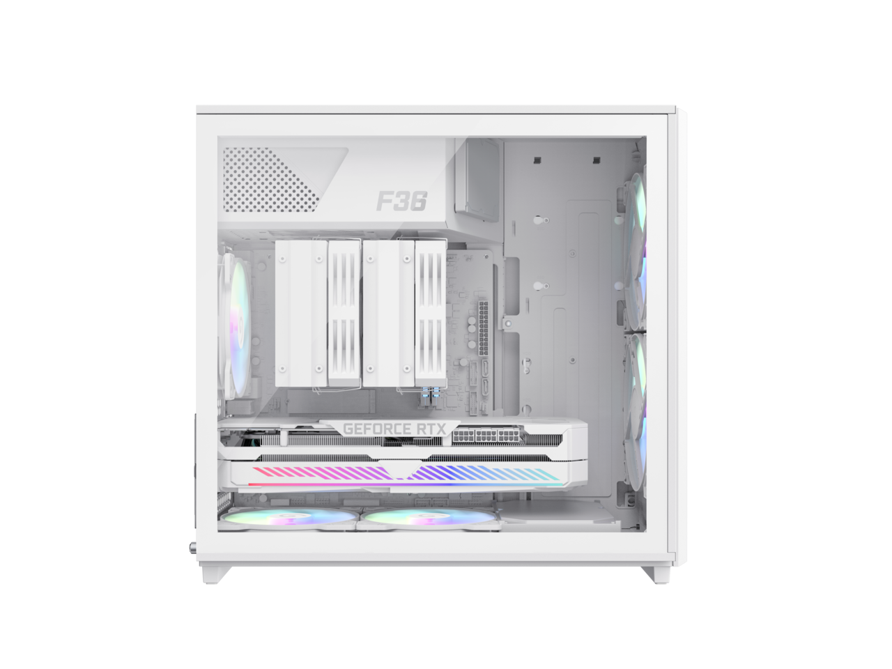 GAMEMAX F36 WH Micro-ATX Gaming Case-White