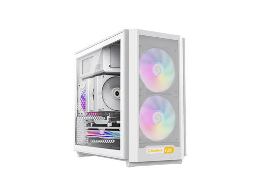 GAMEMAX F36 WH Micro-ATX Gaming Case-White