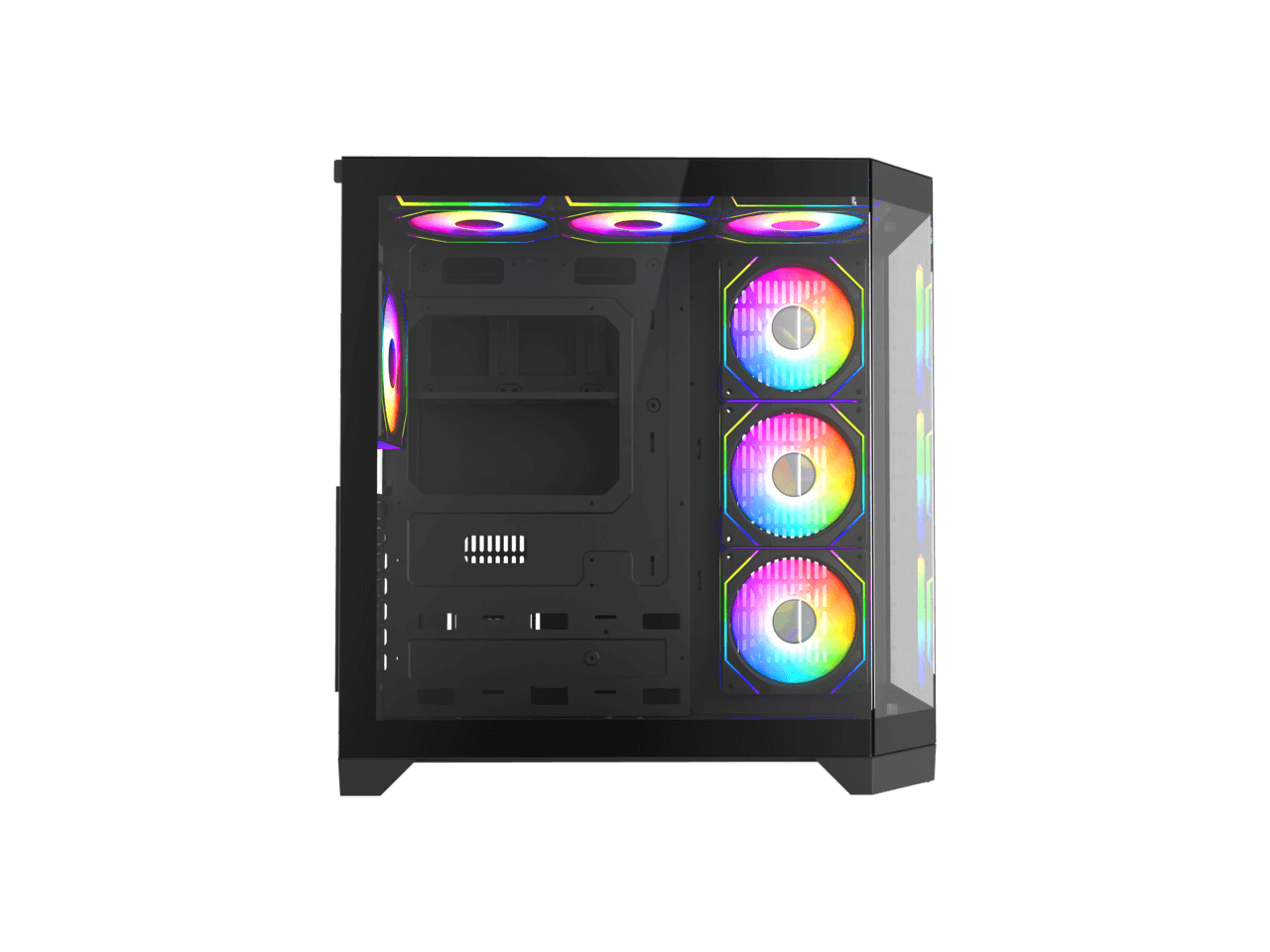 GAMEMAX HYPE-A Black Steel / Tempered Glass ATX,Micro ATX,Mini-ITX Computer Case