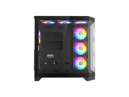 GAMEMAX HYPE-A Black Steel / Tempered Glass ATX,Micro ATX,Mini-ITX Computer Case