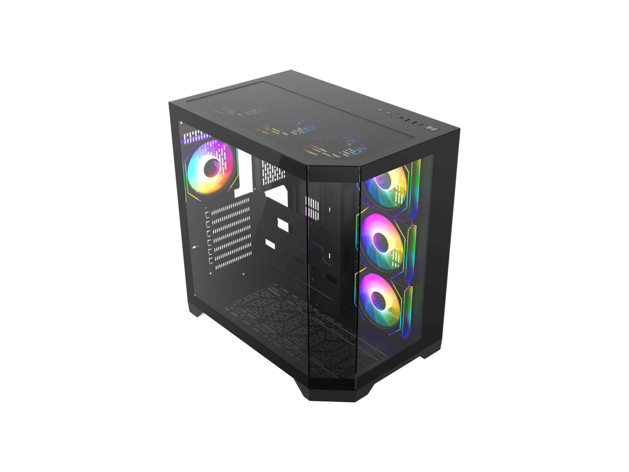 GAMEMAX HYPE-A Black Steel / Tempered Glass ATX,Micro ATX,Mini-ITX Computer Case