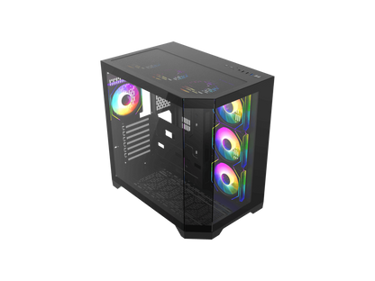 GAMEMAX HYPE-A Black Steel / Tempered Glass ATX,Micro ATX,Mini-ITX Computer Case