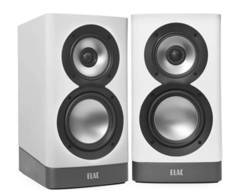 Elac ARB51-GW Navis Premium Powered Bookshelf Speakers - (Pair) Gloss White