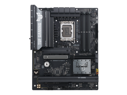 ASUS TUF GAMING B860-PLUS WIFI B860 LGA 1851 mATX motherboard, Intel Core Ultra Series 2 Ready, Advanced AI PC-ready, 12+1+2+1 stages, DDR5 ,PCIe 5.0, 3x M.2, Wi-Fi 7,  2.5Gb LAN, USB 20Gbps Type-C