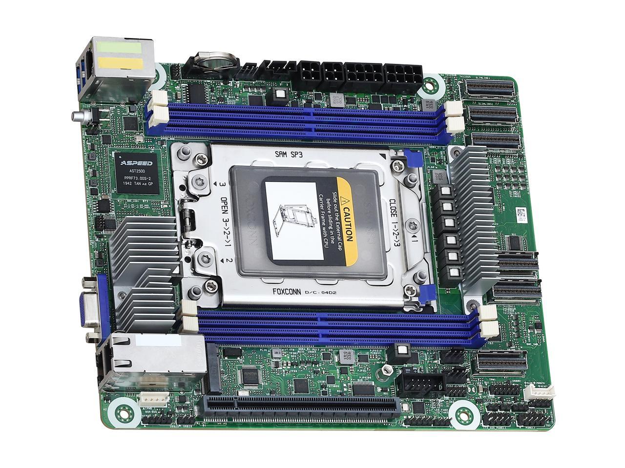 AsRock Rack ROMED4ID-2T Proprietary (Deep mini-ITX) Server Motherboard