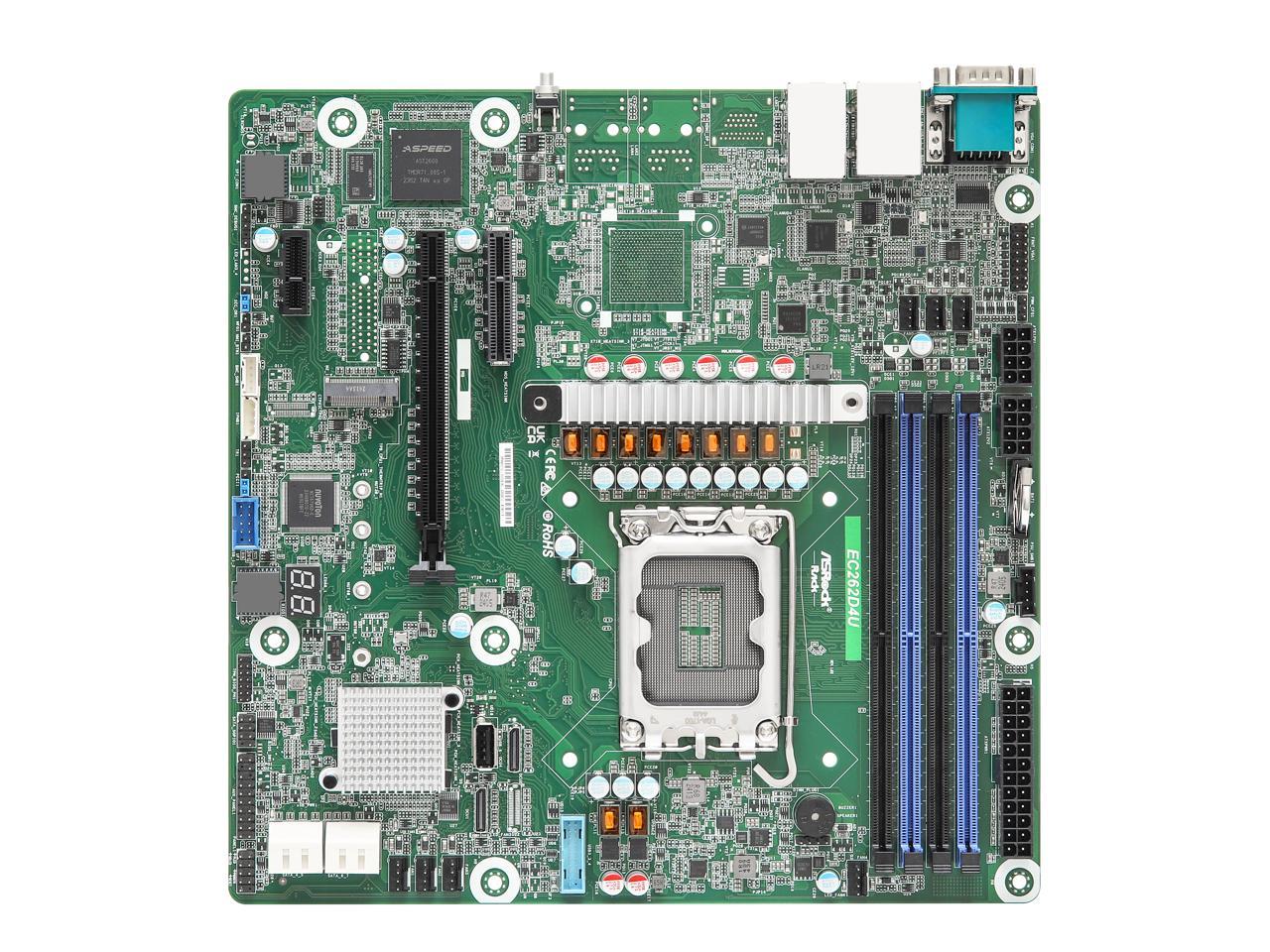 ASRock Rack Server Motherboard EC262D4U Micro-ATX Single Socket V1 (LGA 1700)