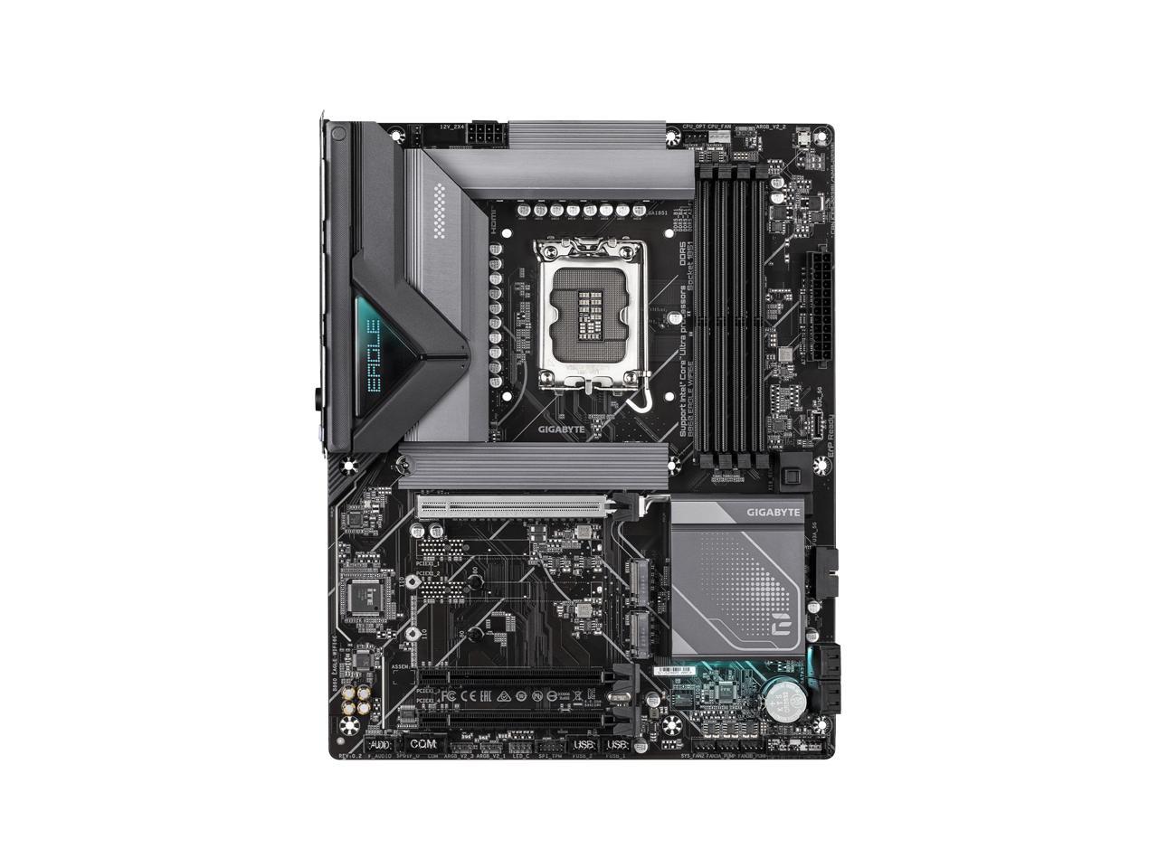 GIGABYTE B860 EAGLE WIFI6E Intel Core Ultra (Series 2) LGA 1851 Motherboard, ATX, DDR5, 3x M.2, PCIe 5.0, USB-C, WIFI6E, 2.5GbE LAN, EZ-Latch