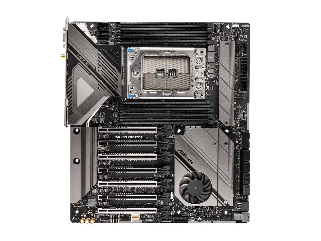 ASRock WRX80 CREATOR R2.0 AMD WRX80 SATA 6Gb/s Extended ATX AMD Motherboard