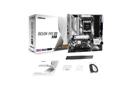 ASRock B650M Pro RS WiFi AM5 AMD B650 SATA 6Gb/s Micro ATX Motherboard