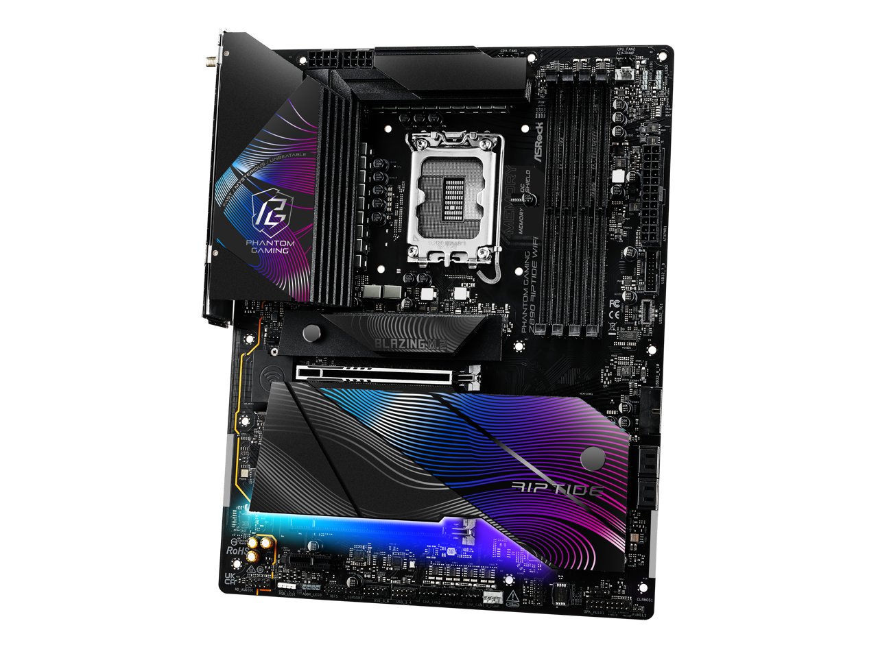 ASRock Z890 Riptide WiFi LGA 1851 Intel Z890 SATA 6Gb/s ATX Motherboard