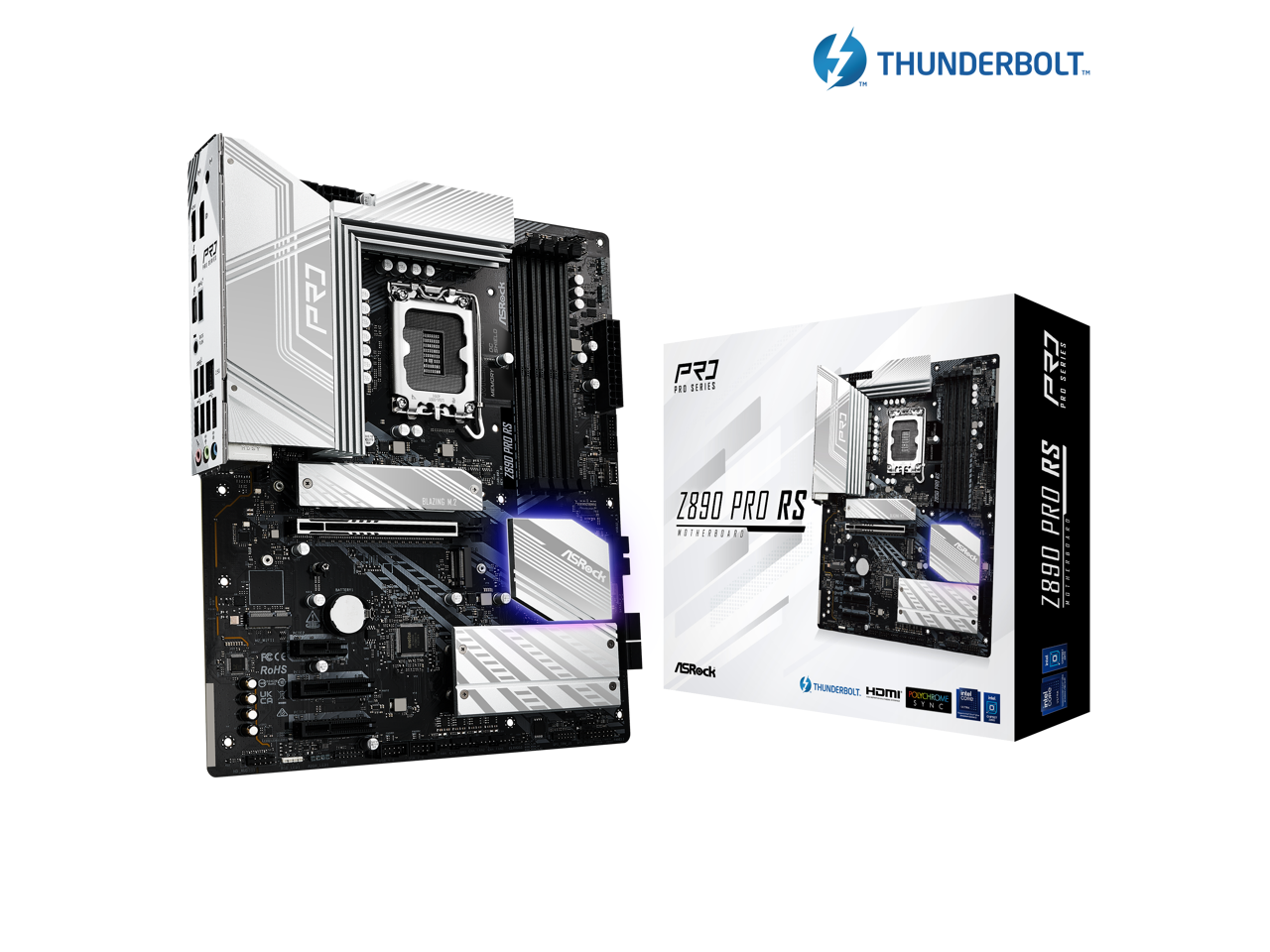 ASRock Z890 Pro RS LGA 1851 Intel Z890 SATA 6Gb/s ATX Motherboard