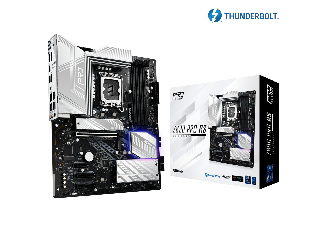 ASRock Z890 Pro RS LGA 1851 Intel Z890 SATA 6Gb/s ATX Motherboard