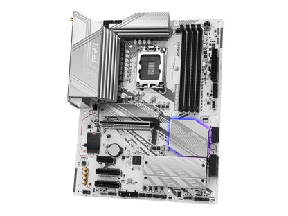 ASRock Z890 Pro RS WiFi White LGA 1851 Intel Z890 SATA 6Gb/s ATX Motherboard