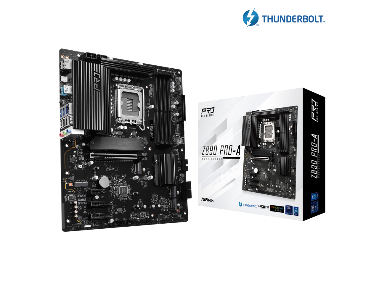 ASRock Z890 Pro-A LGA 1851 Intel Z890 SATA 6Gb/s ATX Motherboard