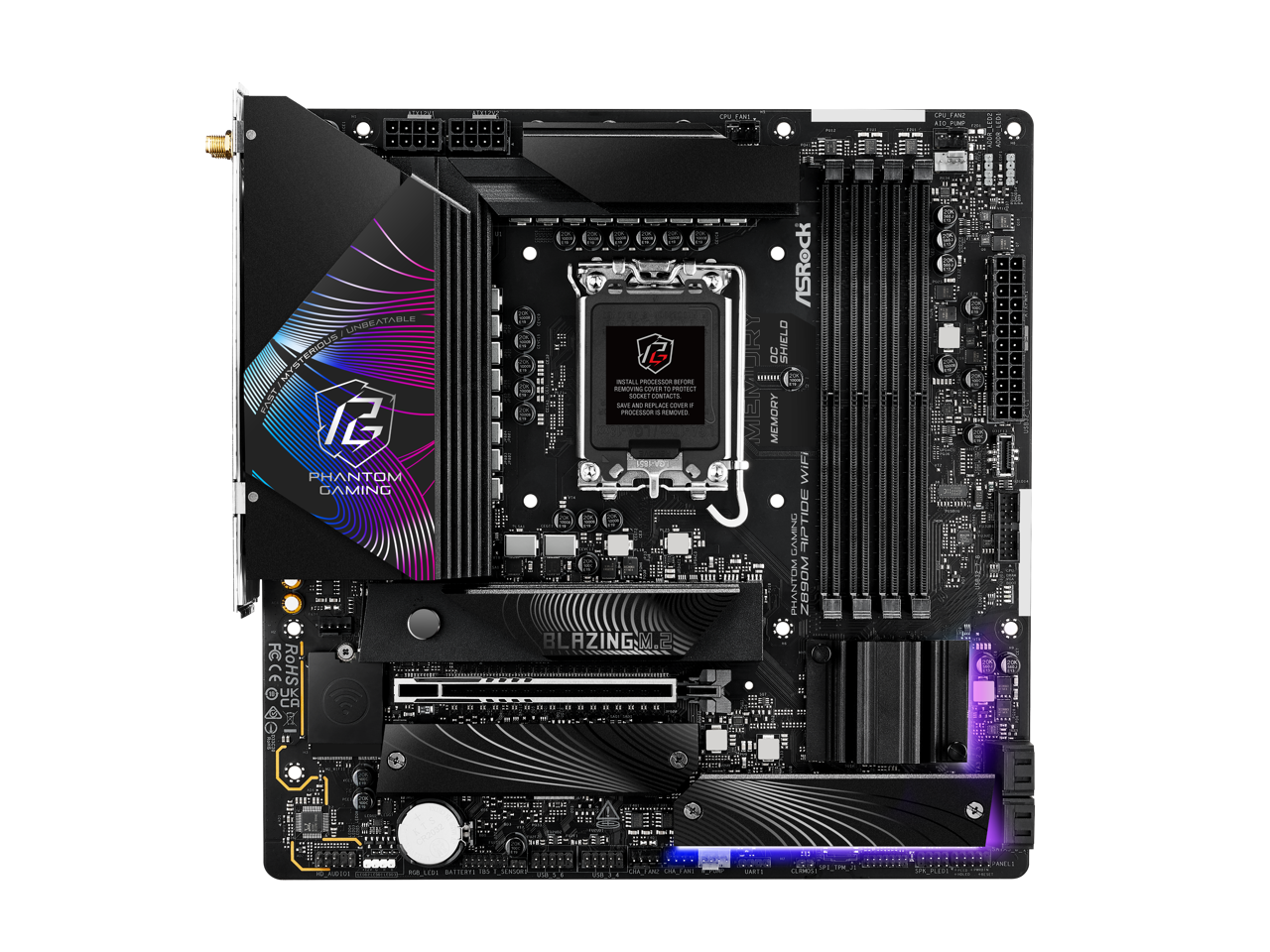 ASRock Z890M Riptide WiFi LGA 1851 Intel Z890 SATA 6Gb/s Micro ATX Motherboard