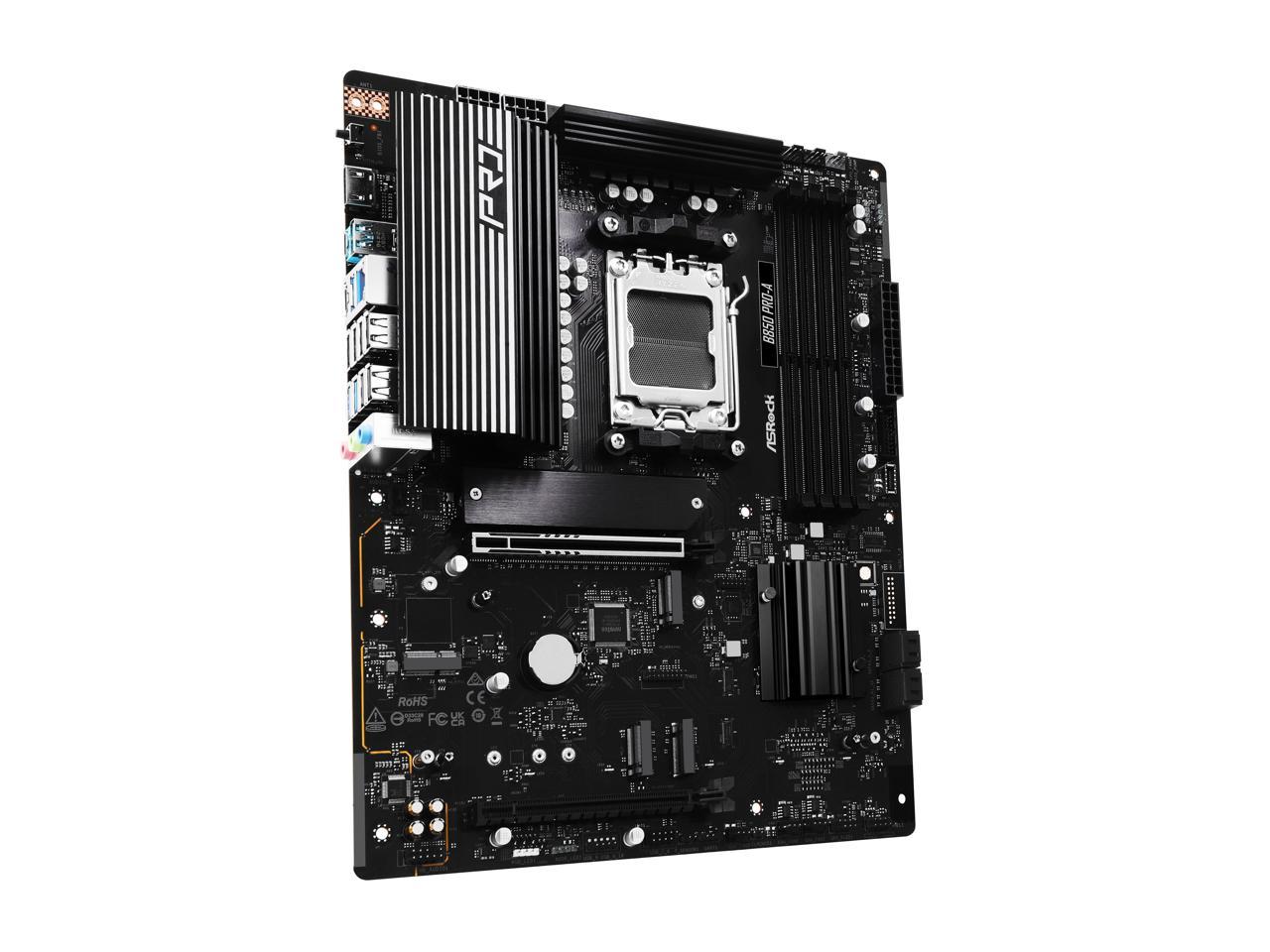 ASRock B850 PRO-A AM5 AMD B850 SATA 6Gb/s ATX Motherboard