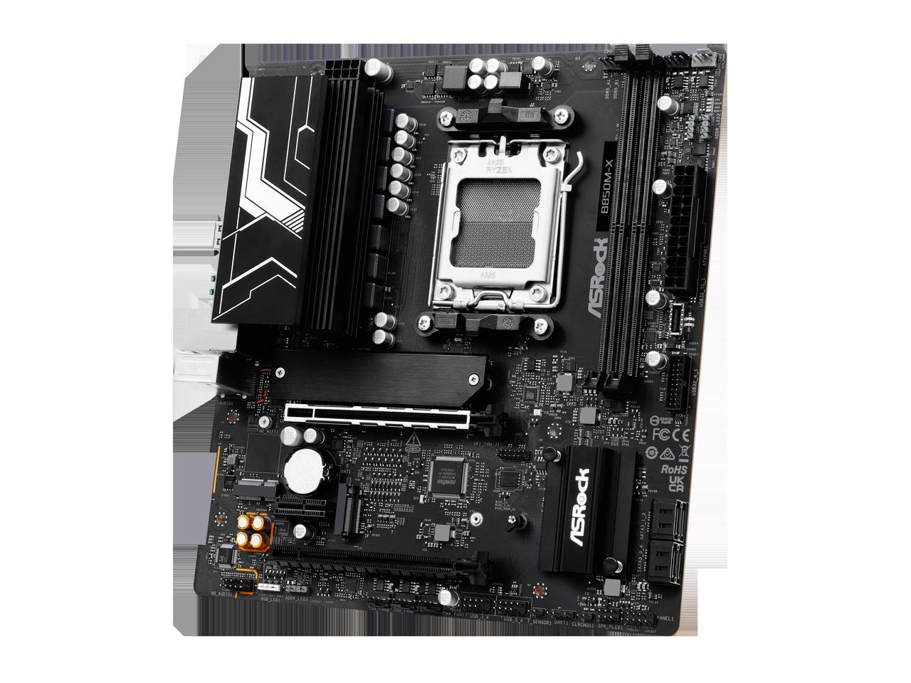 ASRock B850M-X AM5 AMD B850 SATA 6Gb/s Micro ATX Motherboard