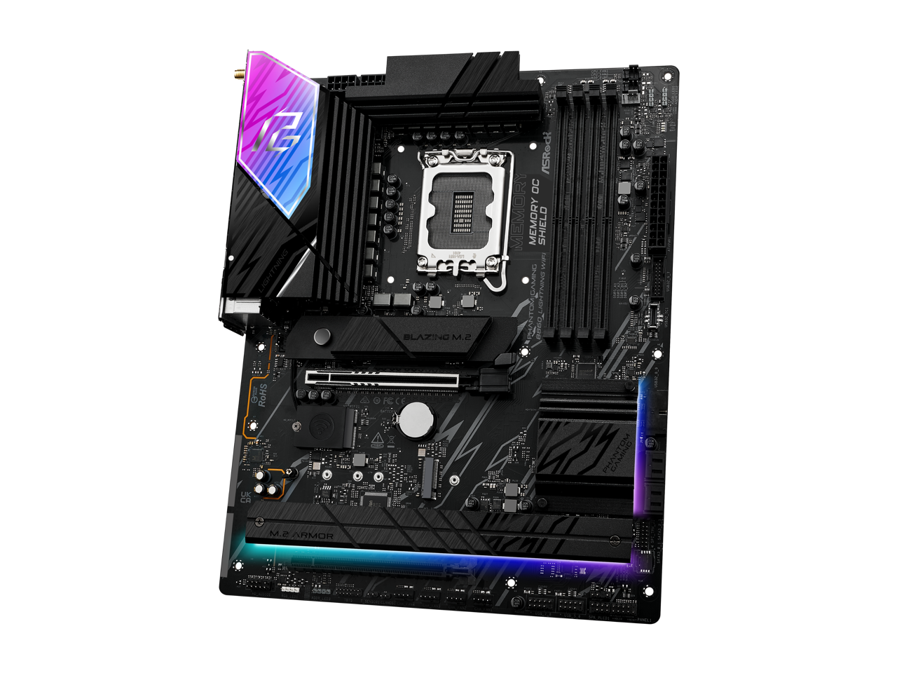 ASRock Phantom Gaming B860 Lightning WiFi LGA 1851 Intel B860 SATA 6Gb/s DDR5