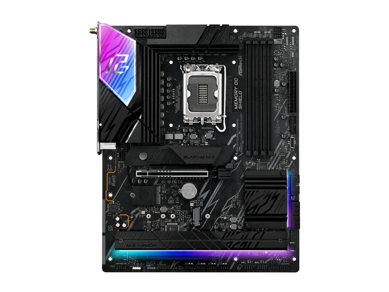 ASRock Phantom Gaming B860 Lightning WiFi LGA 1851 Intel B860 SATA 6Gb/s DDR5