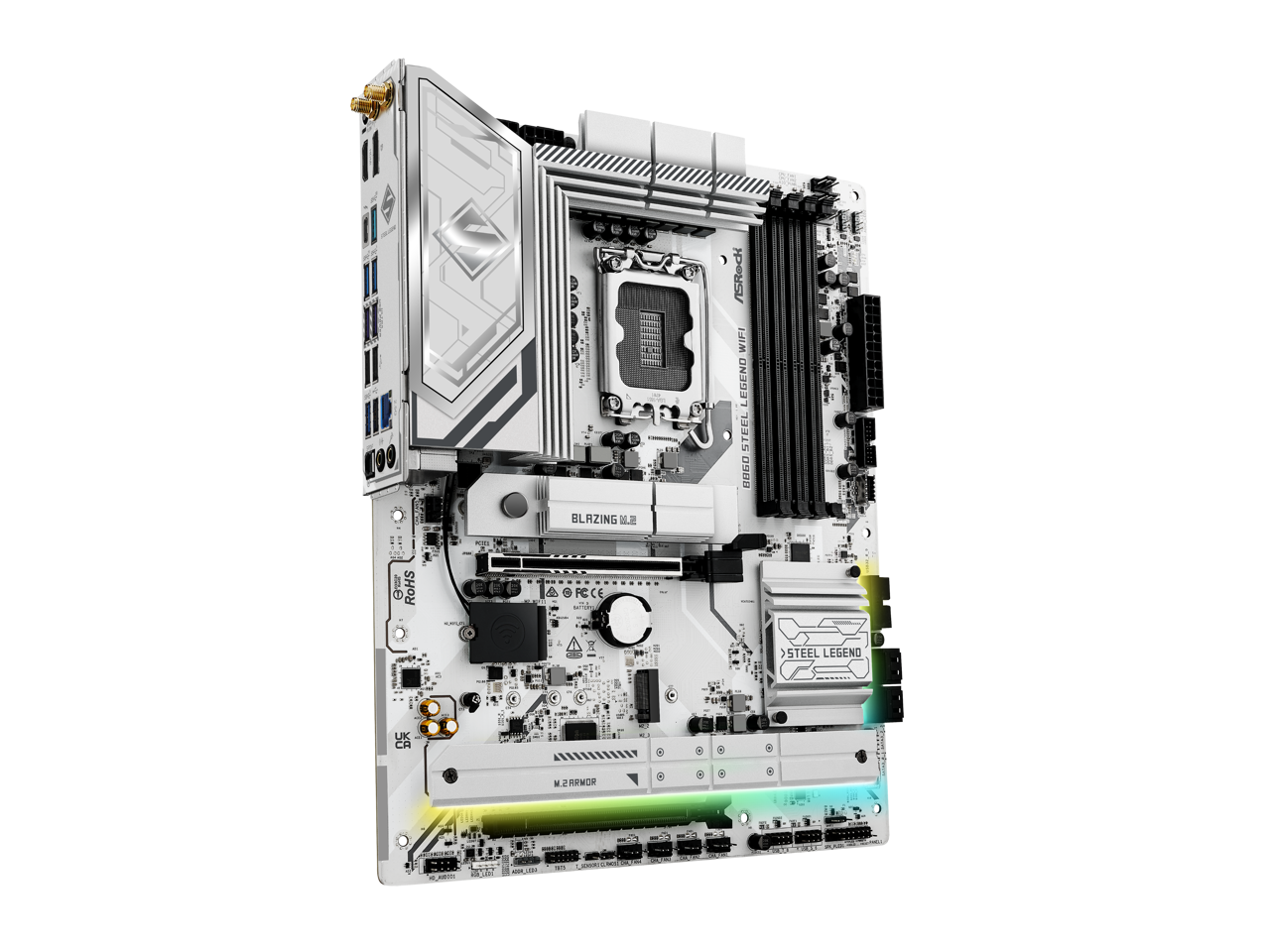 ASRock B860 Steel Legend WiFi LGA 1851 Intel B860 SATA 6Gb/s DDR5 ATX