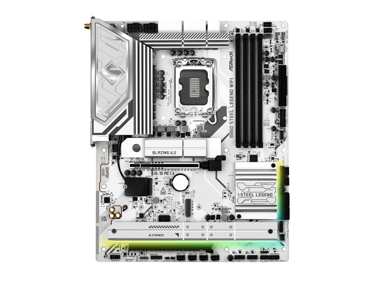 ASRock B860 Steel Legend WiFi LGA 1851 Intel B860 SATA 6Gb/s DDR5 ATX