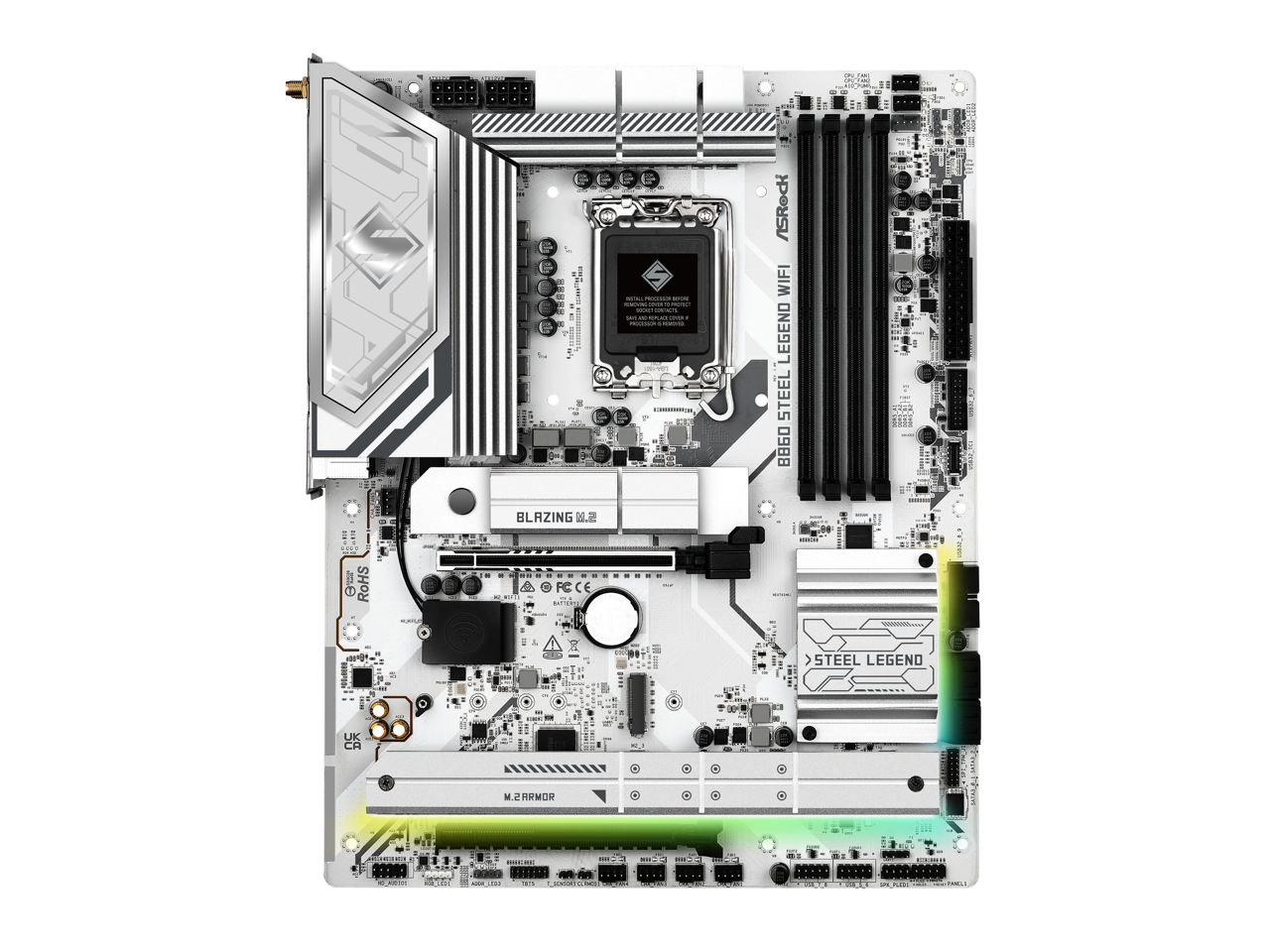 ASRock B860 Steel Legend WiFi LGA 1851 Intel B860 SATA 6Gb/s DDR5 ATX