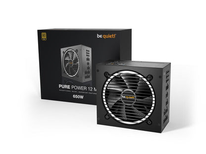 be quiet Pure Power 12 650W 650 W ATX (ATX3.1/ ATX3.0 Compatible) 80 PLUS GOLD