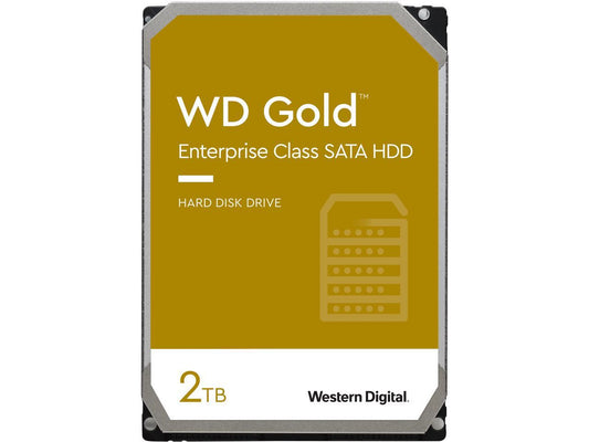 WD Gold 2TB Enterprise Class Hard Disk Drive - 7200 RPM Class SATA 6Gb/s 128MB