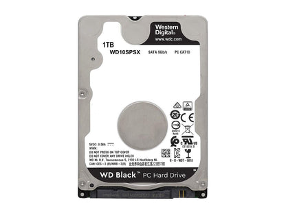 WD Black 1TB Hard Drive - 7200 RPM SATA 6Gb/s 64MB Cache 2.5 Inch