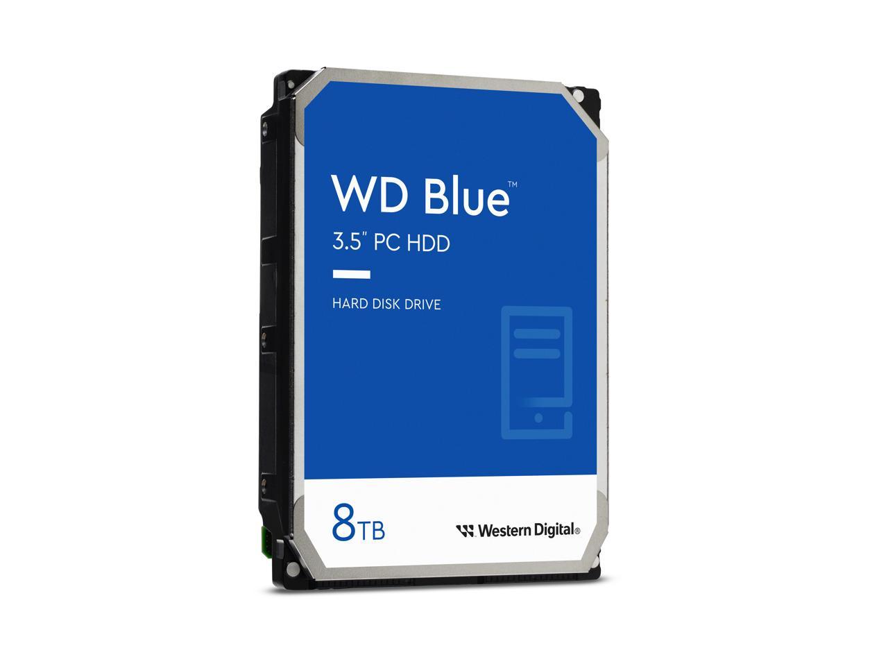 WD Blue 8TB Desktop Hard Disk Drive - 5640 RPM SATA 6Gb/s 256MB Cache