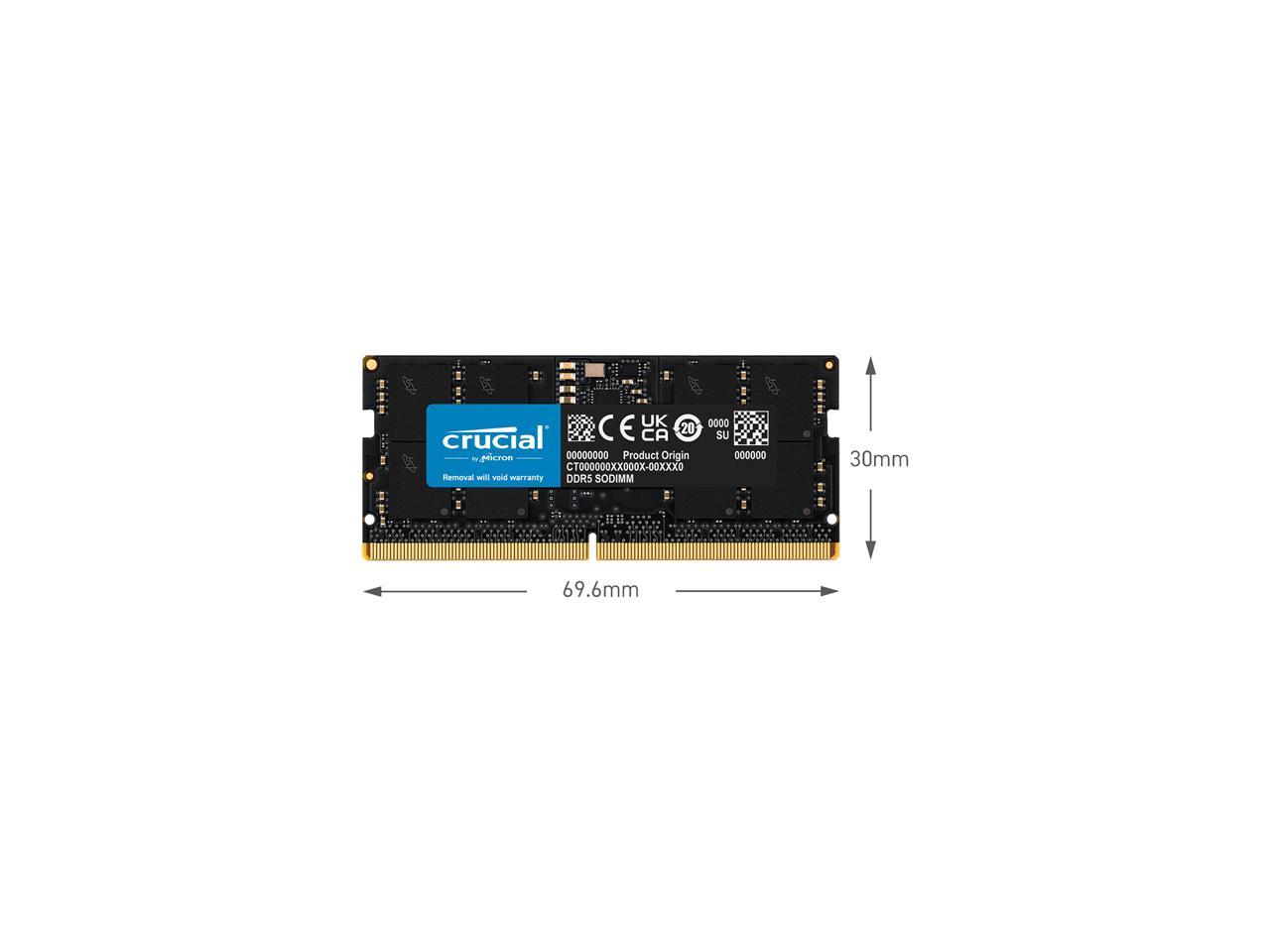 Crucial 16GB 262-Pin DDR5 SO-DIMM DDR5 5600 Laptop Memory