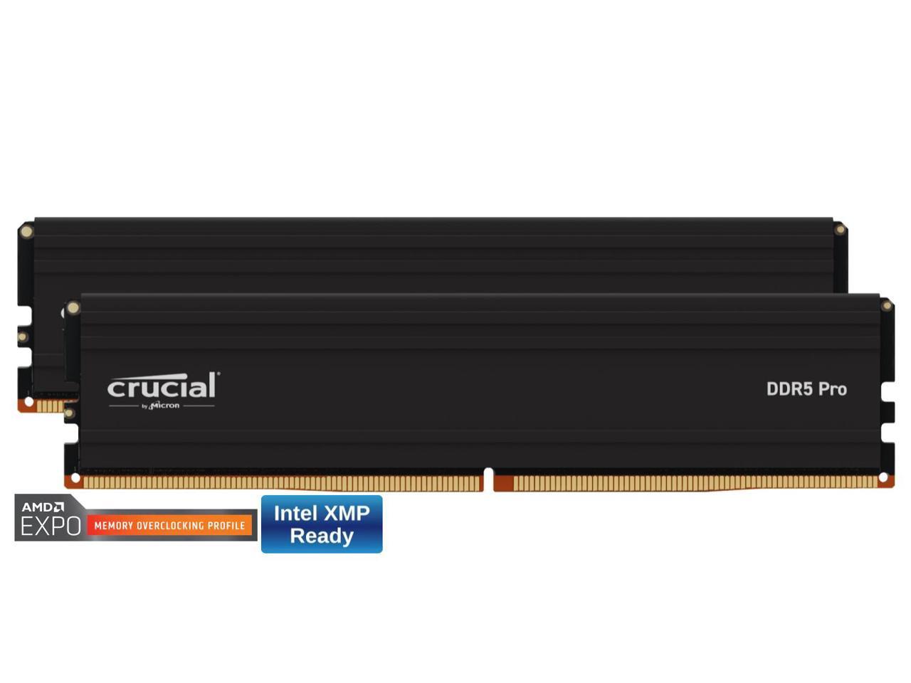 Crucial Pro 32GB (2 x 16GB) DDR5 5600 (PC5 44800) XMP 3.0 & AMD EXPO Ready