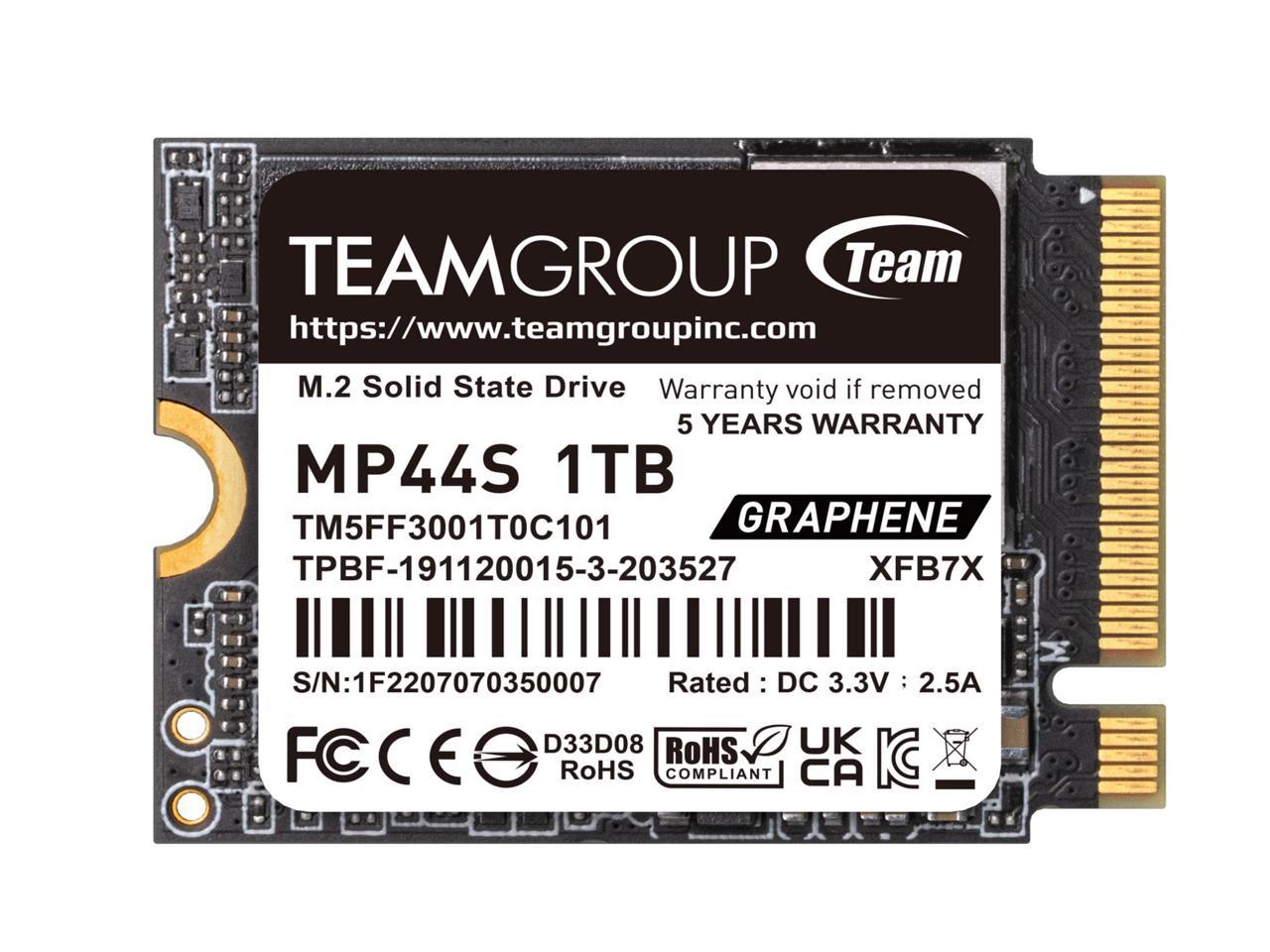 Team Group MP44S M.2 2230 1TB PCIe 4.0 x4 with NVMe