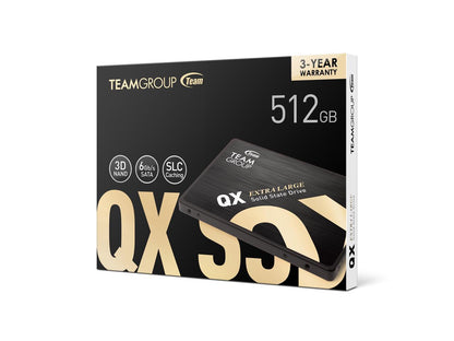 Team Group QX 2.5" 512GB SATA III 3D NAND Internal (SSD)