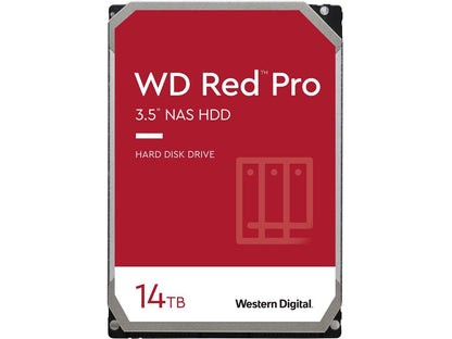 WD Red Pro WD142KFGX 14TB 7200 RPM 512MB Cache SATA 6.0Gb/s