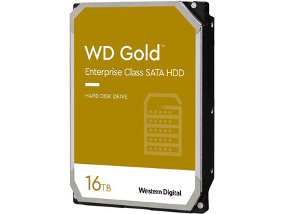 WD Gold 16TB Enterprise Class Hard Disk Drive - 7200 RPM Class SATA 6Gb/s 512MB