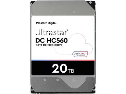 WD Ultrastar DC HC560 0F38785 20TB Hard Drive 512MB Cache 7200 RPM SATA 6.0Gb/s