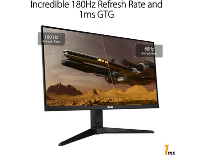 ASUS TUF Gaming 27” 1440P Monitor (VG27AQL3A) - QHD (2560 x 1440), 180Hz, 1ms,