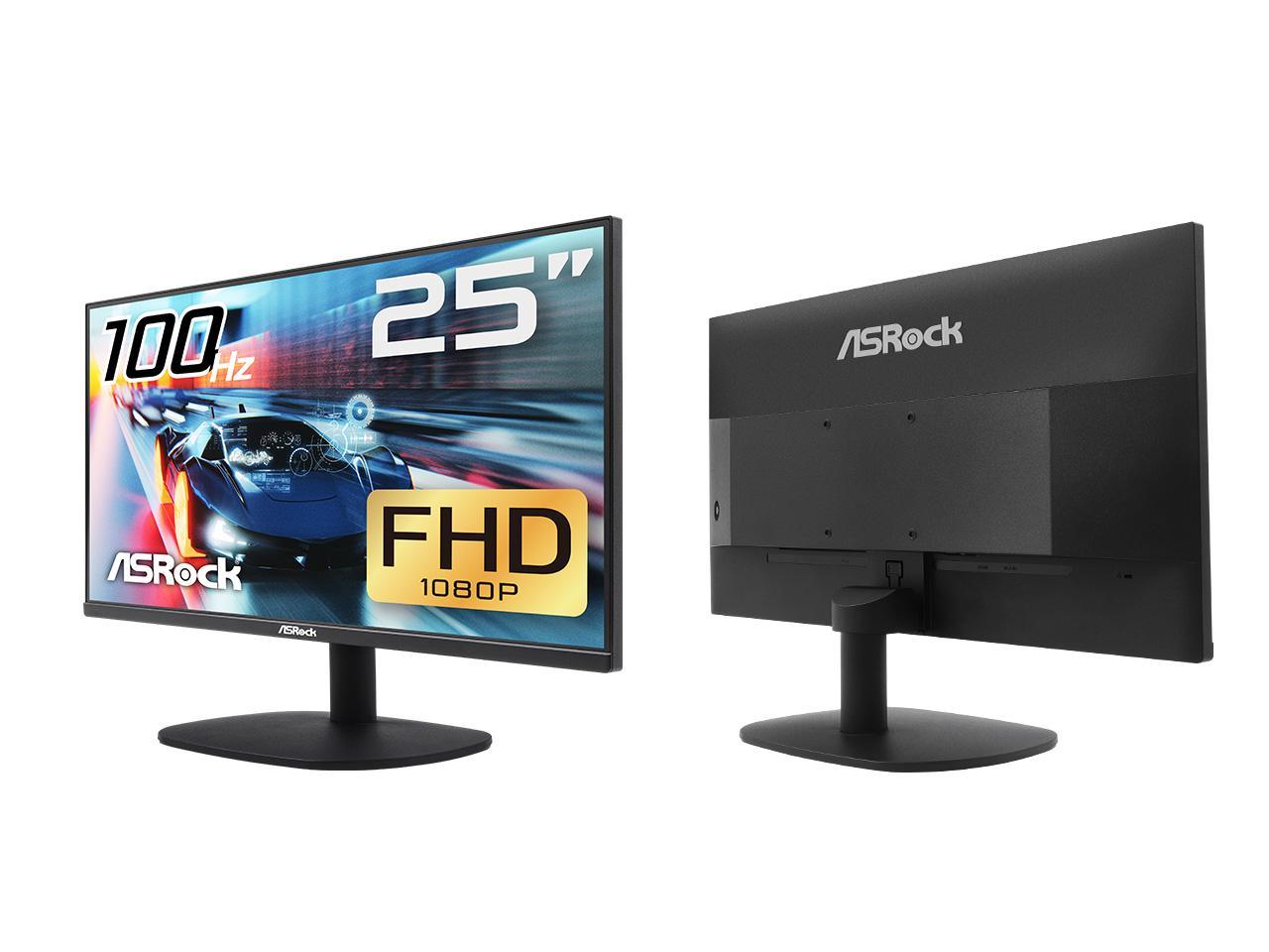 ASRock 25" (24.5" viewable) 100Hz (Max.) IPS FULL HD FreeSync (AMD Adaptive