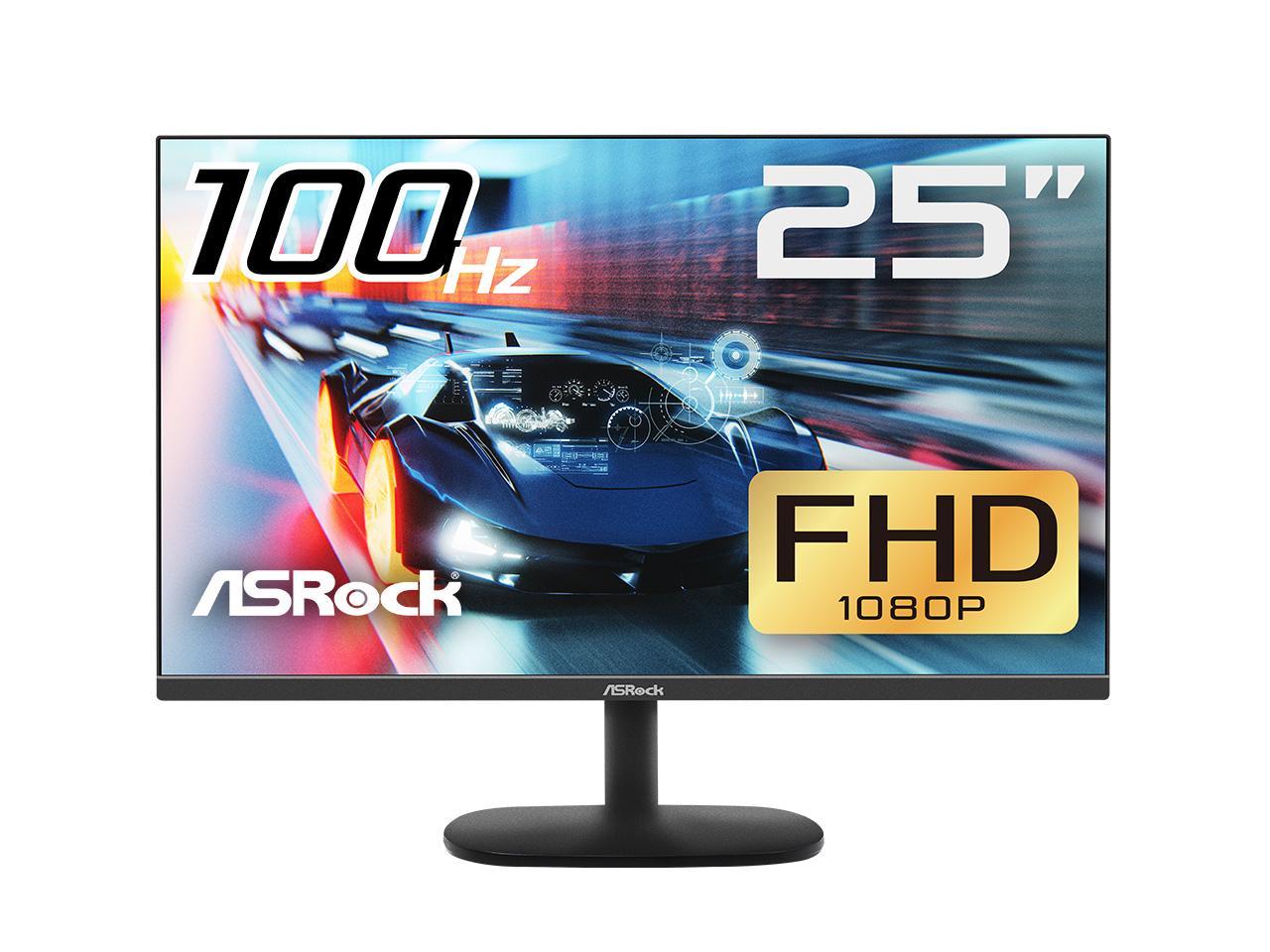 ASRock 25" (24.5" viewable) 100Hz (Max.) IPS FULL HD FreeSync (AMD Adaptive