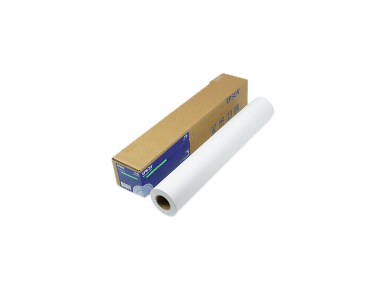 Epson America S041385 Doubleweight Matte Paper, 24" x 82 ft, White