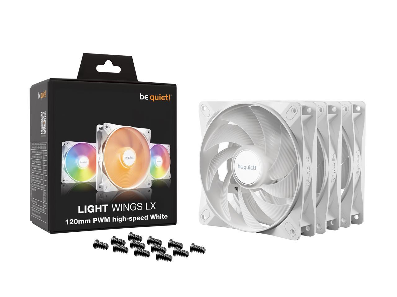 be quiet! LIGHT WINGS LX 120mm PWM high-speed BL125 120 mm ARGB LED Case Fan -