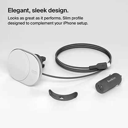 Belkin BoostCharge ProWireless CarChargerwithMagSafe15W Extra Strong Magnetic