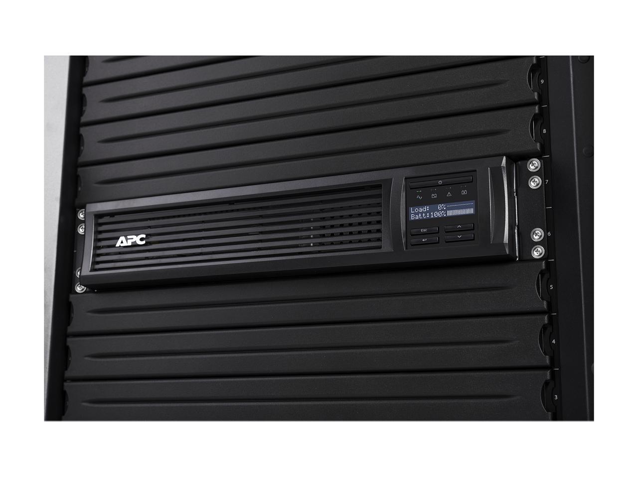 APC SMT2200RM2UC 2200 VA 1980 Watts 8 Outlets UPS