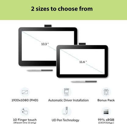 Wacom One Pen Display 12 USB-C Gen 2023 (DTC121W0A)