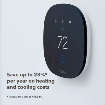 ecobee Lite SmartThermostat, Black, EB-STATE3LT-02 3 lite - 7 Day Programmable